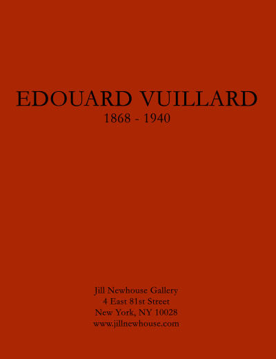 Catalogue Cover: Edouard Vuillard 1868-1940, January 2015