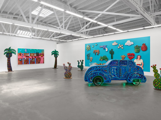 Frank Romero, Flying Saucers Seen Over Hollywood paintings