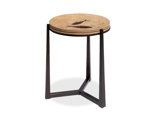 16&quot; Round Fossil Drink Table 9308t