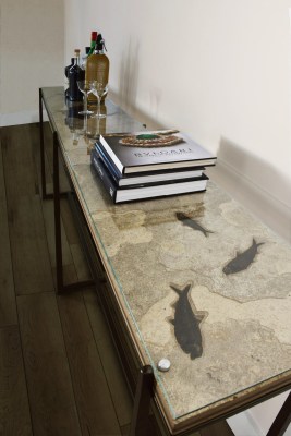 Large Fossil Console Table