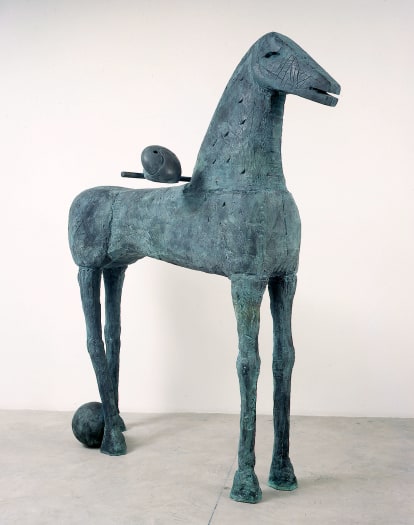 Mimmo Paladino, Architettura, 2005, Bronze, 7 x 6 1/2 x 2 1/2 feet