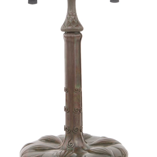 Decorated Library Table Lamp Base