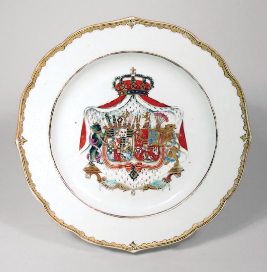 Chinese Armorial Plate