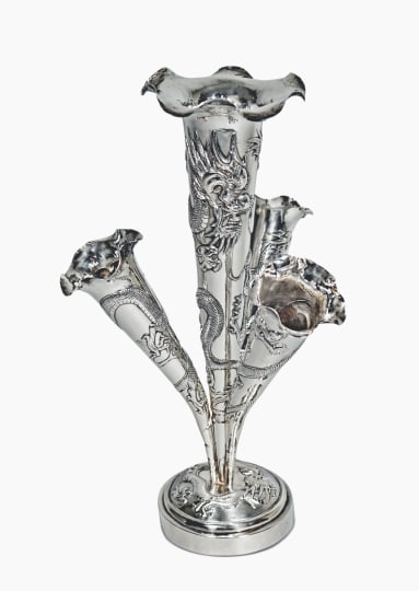 Chinese Export Silver Epergne