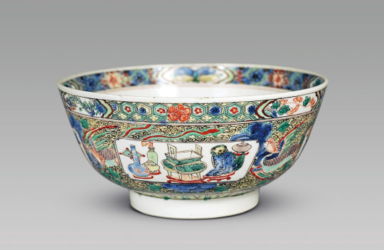 Chinese Famille Verte Porcelain Bowl