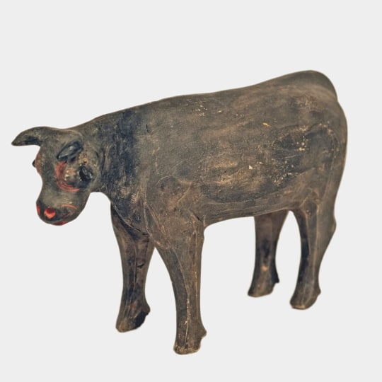 Rare Gray Pottery Figure of a Standing Ox