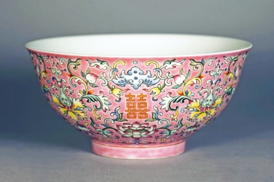 Imperial Falangcai Glazed Porcelain Marriage Bowl