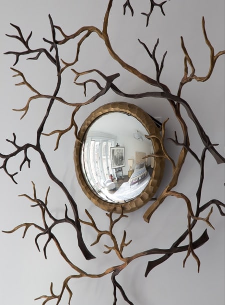 Hervé Van der Straeten’s Branches Bull’s-Evye Mirror