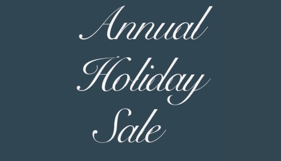 Annual Holiday Sale