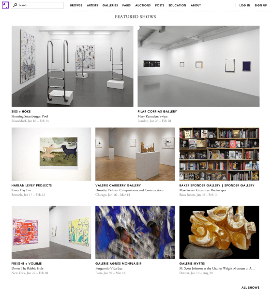 Margaux Ogden &quot;Down The Rabbit Hole&quot; featured show on Artsy's homepage