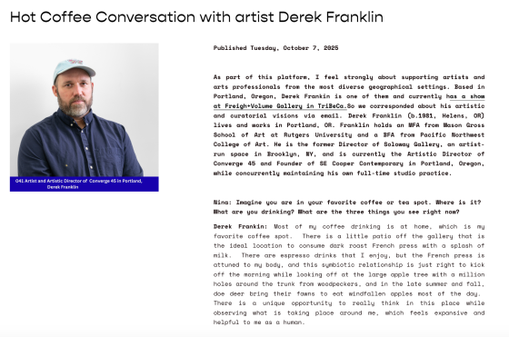 Hot Coffee Conversation with Derek Franklin