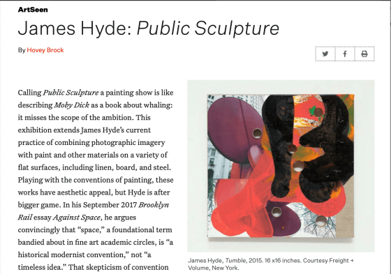 James Hyde: 'Public Sculpture'
