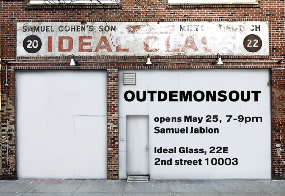 Ideal Glass Presents OUTDEMONSOUT, a Mural by Samuel Jablon, Opening Thursday, May 25, 7-9pm