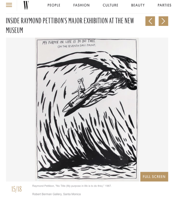 ROBERT BERMAN GALLERY - 25 works by Raymond Pettibon from our collection on view the New Museum, NY
