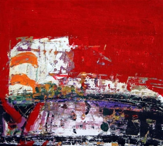 John Tun Sein UNTITLED ABSTRACT 15 2007 Mixed media on paper board 12.5 X 14 in.   SOLD