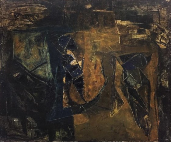 Ram Kumar Untitled 1961 Oil on canvas 20 x 24 in.