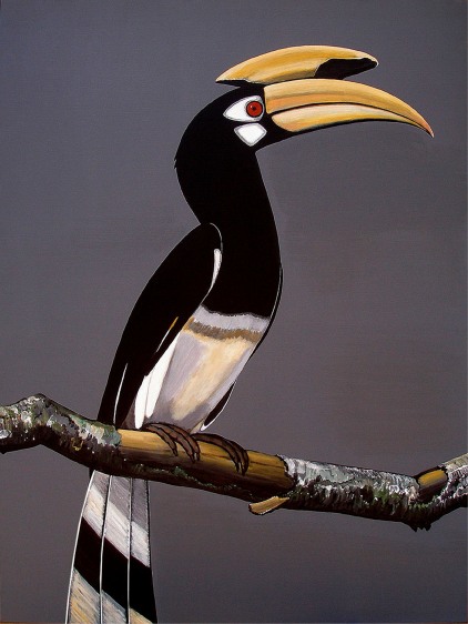 Rajan Krishnan  Pastoral Bird 1  2011 Acrylic on canvas 48 x 36 in.
