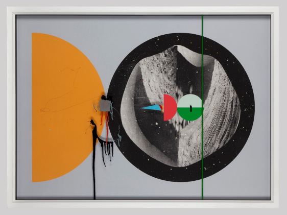 AAditya Pande Half Life Form IV 2012 Mixed media on archival paper 45 x 61 in.