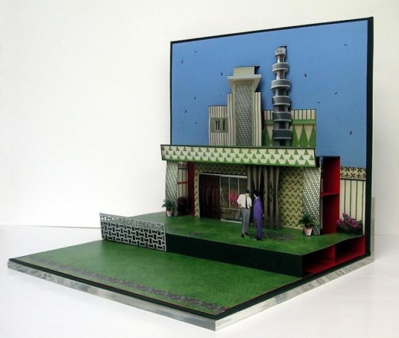 Asma Mundrawala OVERTURE 2007 Digital print on card 14 x 9 x 9 in.