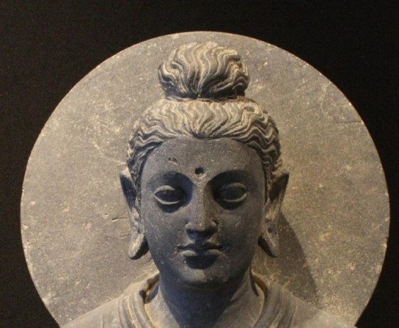 Standing Buddha Ancient Region of Gandhara Grey schist 2nd/3rd Century 24 in.