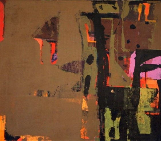John Tun Sein UNTITLED ABSTRACT 21 2007 Acrylic on Canvas 29.5 X 34 in.  SOLD