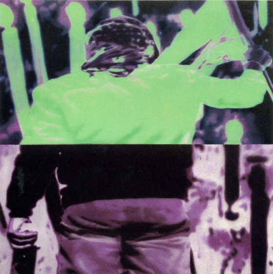 T.V. Santhosh PEACE PROTEST 2004 Oil on canvas 24 x 24 in.