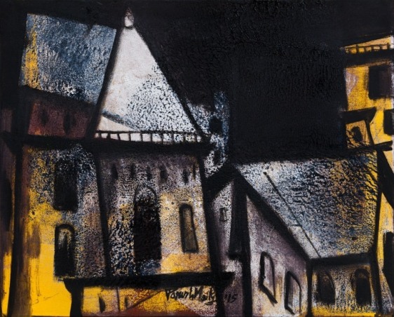 Paresh Maity THE NIGHT WATCH 2015 Oil on canvas 24 x 30 in.