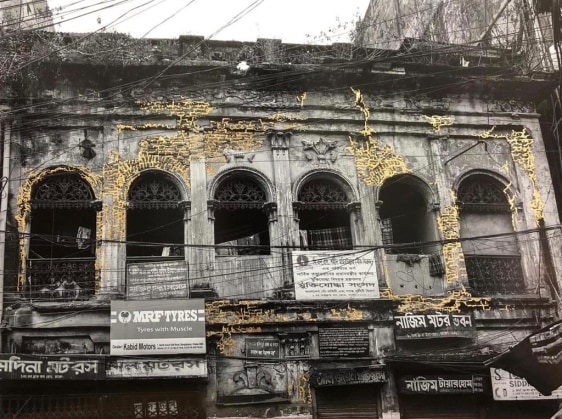 Najmun Nahar Keya Kintsugi Dhaka (12) 2020 Photograph on archival paper, gold leaf,archival glue 17 x 23 in.
