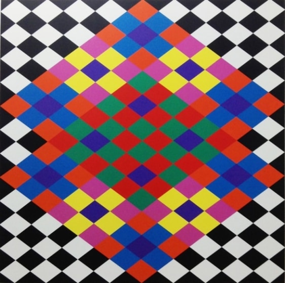 Rasheed Araeen Opus AA 3 2016 Acrylic on canvas 63 x 63 in.