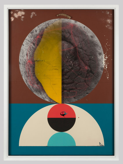 Aditya Pande Half Life Form III 2012 Mixed media on archival paper 45 x 60 in.