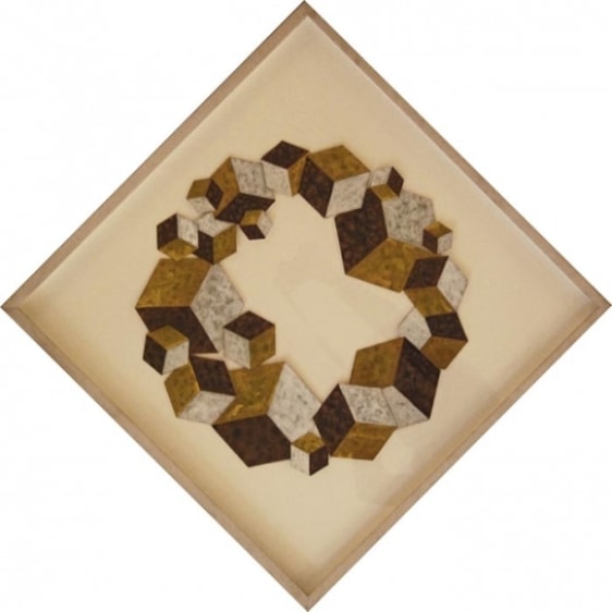 Saleem Arif Quadri GEOMETRY WITHOUT GRAVITY 1 Watercolour and gouche on paper 28.2 x 28.2 in