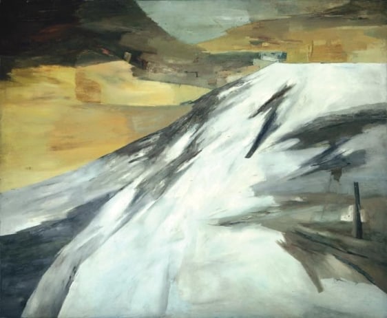 Ram Kumar LADAKH 1981 Oil on canvas 58 x 70 in. NFS