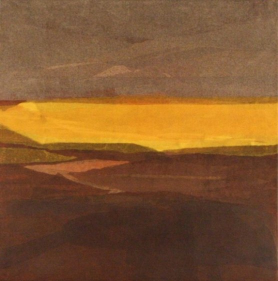 Yogesh Rawal UNTITLED 26 2007 Paper Collage: tissue 18 x 18 in.