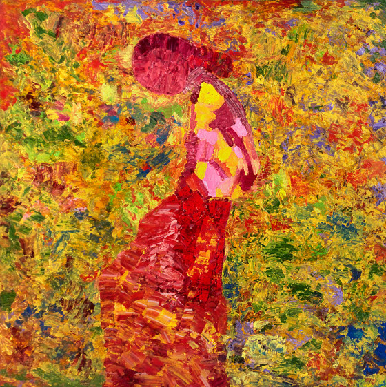 Sharmistha Ray FIELDS OF GOLD #3 2013 Oil on linen 60 x 60 in.