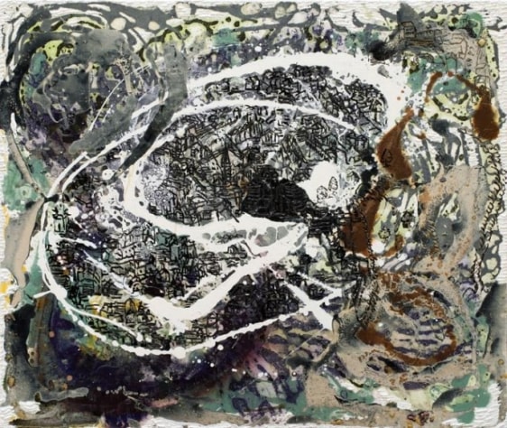 Jayashree Chakravarty UNTITLED (MOUNTAIN VILLAGE) 2010 Acrylic and oil on canvas 30 x 36 in. NFS