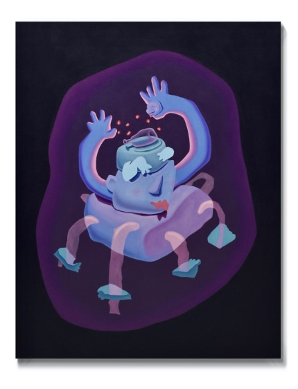 Untitled, 2022  Oil and acrylic on canvas  34 x 25 in