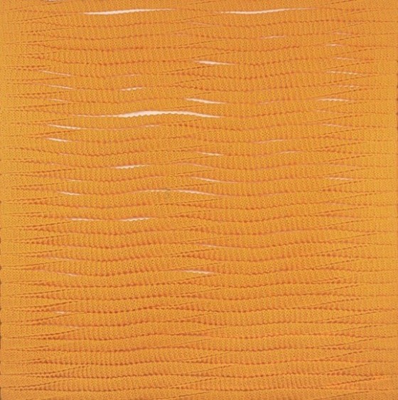 Shobha Broota COILED TOGETHER 2005 Wool on canvas 30 x 30 in.