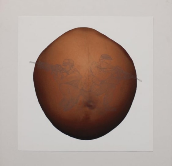 Farida Batool SONGS OF LOVE 7 2009 Multi-media on archival paper 18 x 18 in.