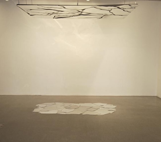 Amna Ilyas EARTH AND SKY III 2011 Acrylic Mirror and Wood Dimensions Variable