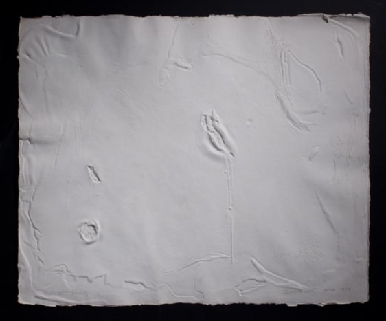 Somnath Hore WOUND SERIES-8 ND Cast handmade paper 19 x 25 in.