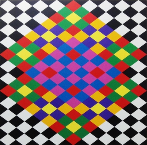 Rasheed Araeen Opus AA 2 2016 Acrylic on canvas 63 x 63 in.