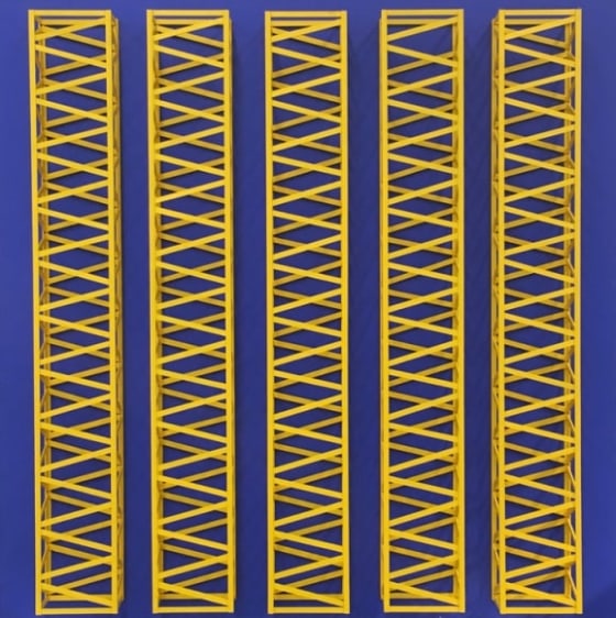 Rasheed Araeen Neela Peela (Blue Yellow) 1970 (2016) Wood and paint 72 x 72 x 6 in.