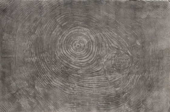 G. R. Iranna All That Is...Ash 2017 Ash on paper 42 x 56 in.