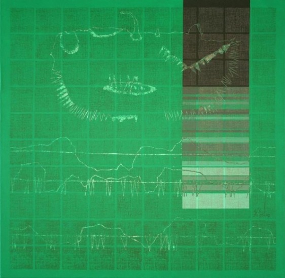 Surendra Pal Joshi UNTITLED 1 2007 Acrylic on canvas 48 x 48 in.