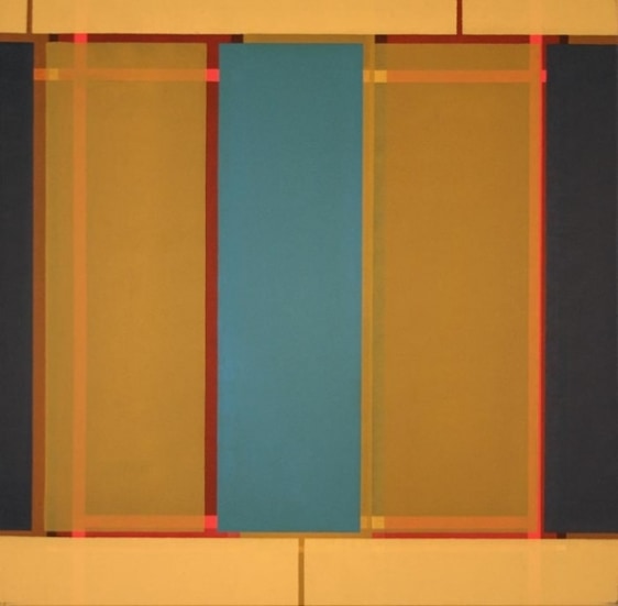 Rafique Shah UNTITLED 3 2007 Oil on canvas 50 x 50 in.  SOLD