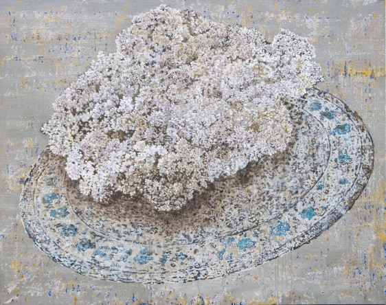 G. R.&nbsp;Iranna  Confuse Shadow, 2022  Acrylic on tarpaulin  66h x 84w in