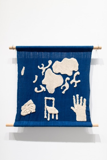 Shradha Kochhar scroll, chair, hand, 2025