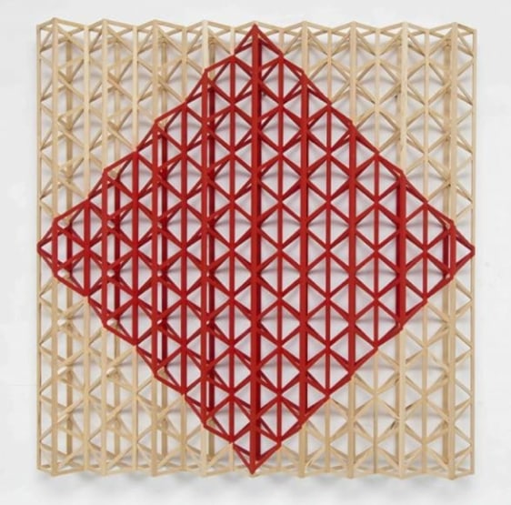 Rasheed Araeen Red Square (After Malevich) 2015 Acrylic on wood 63 x 63 x 7 in.