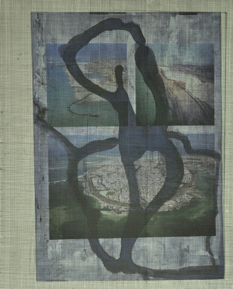 M. Pravat  Untitled (D)  2016  Mixed media on paper  26 x 21 in.