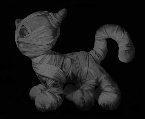 Adeel uz Zafar Drawing Appendage1 2015 Engraved drawing on plastic vinyl 98 x 120 in.